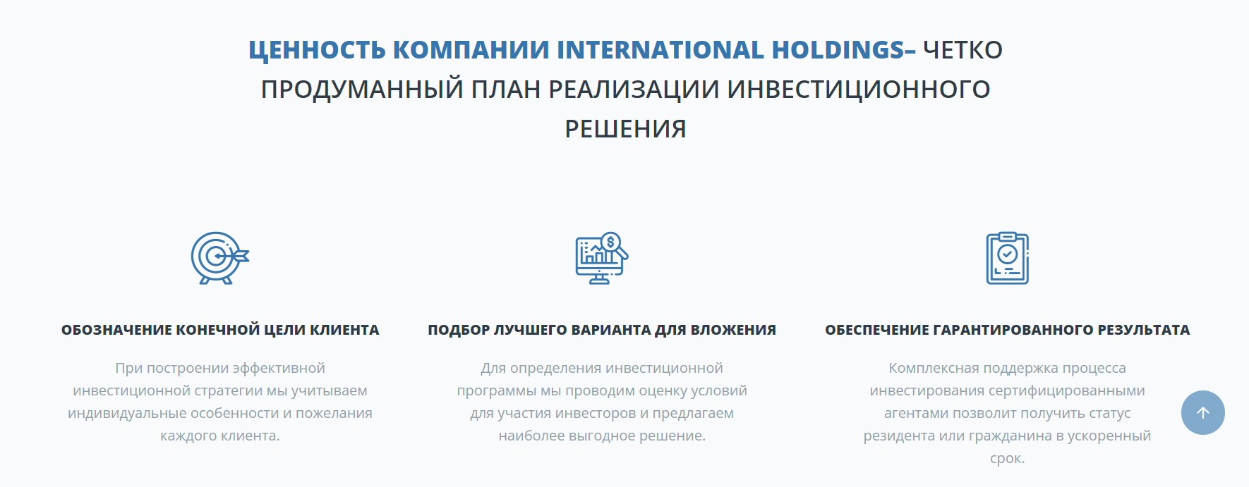 International Holdings - преимущество сотрудничества
